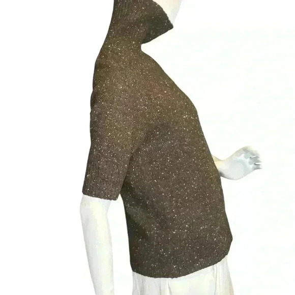 Jones New York Merino Wool Blend Turtle Neck Short Sleeve Sweater. - Picture 4 of 11